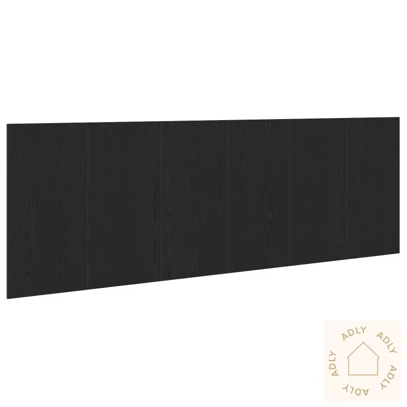Svart Eik Vegg Hodegjerde 240X1.5X80 Cm Laget Av Konstruert Tre