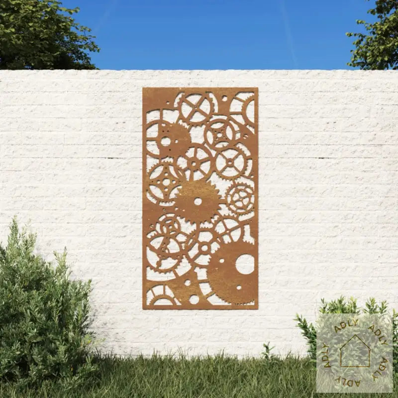 Veggdekorasjon Til Hage 105X55 Cm Cortenstål Girdesign