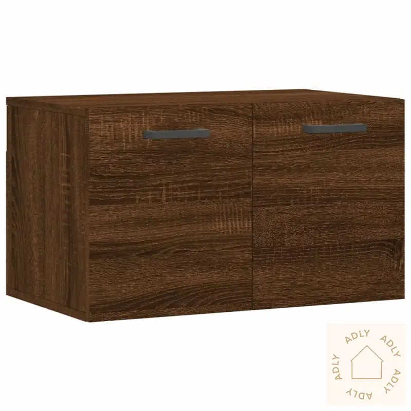 Veggskap Brun Eik 60X36,5X35 Cm Konstruert Tre