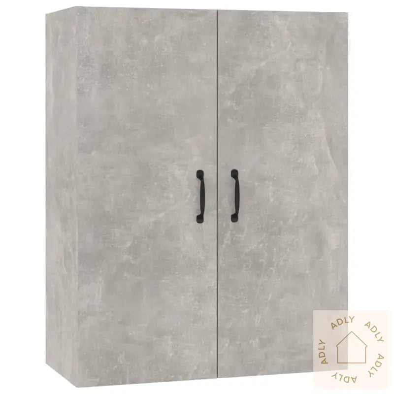 Veggskap Betonggrå 69,5X34X90 Cm Konstruert Tre