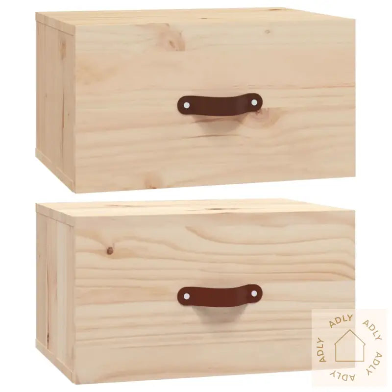 Veggmonterte Nattbord 2 Stk 40X29,5X22 Cm