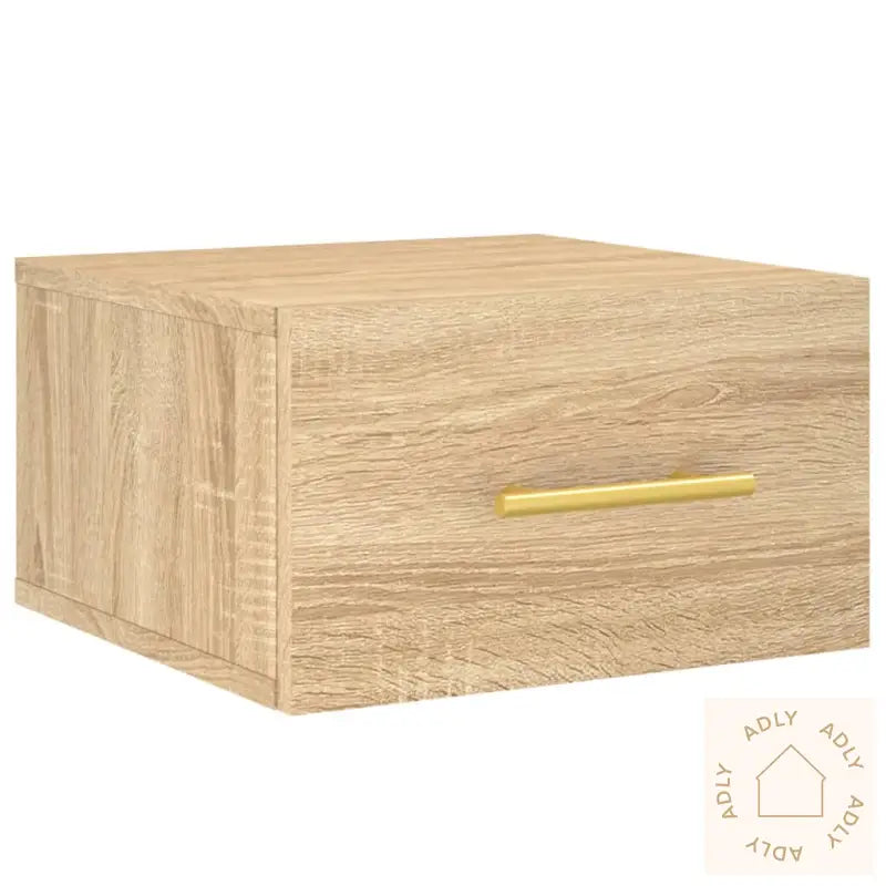Veggmontert Nattbord Sonoma Eik 35X35X20 Cm
