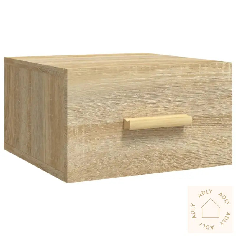 Veggmontert Nattbord Sonoma Eik 35X35X20 Cm