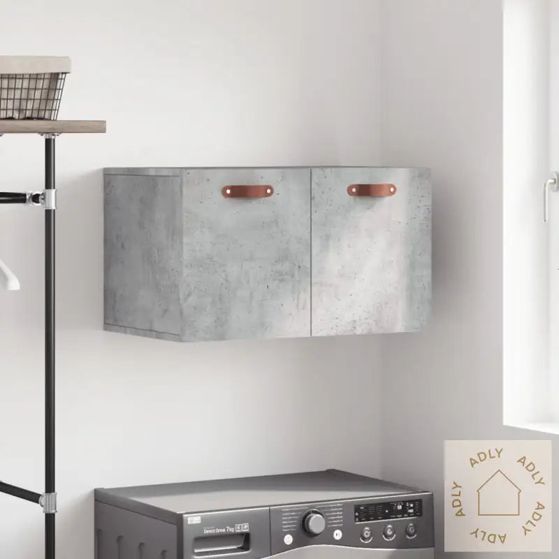 Veggskap Betonggrå 60X36,5X35 Cm Konstruert Tre
