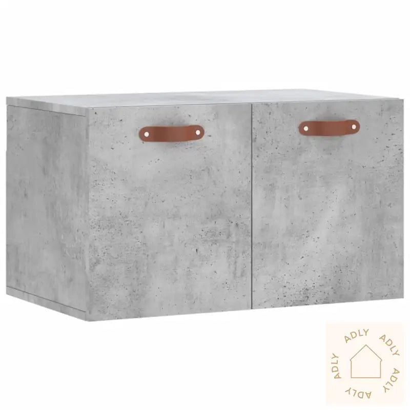 Veggskap Betonggrå 60X36,5X35 Cm Konstruert Tre