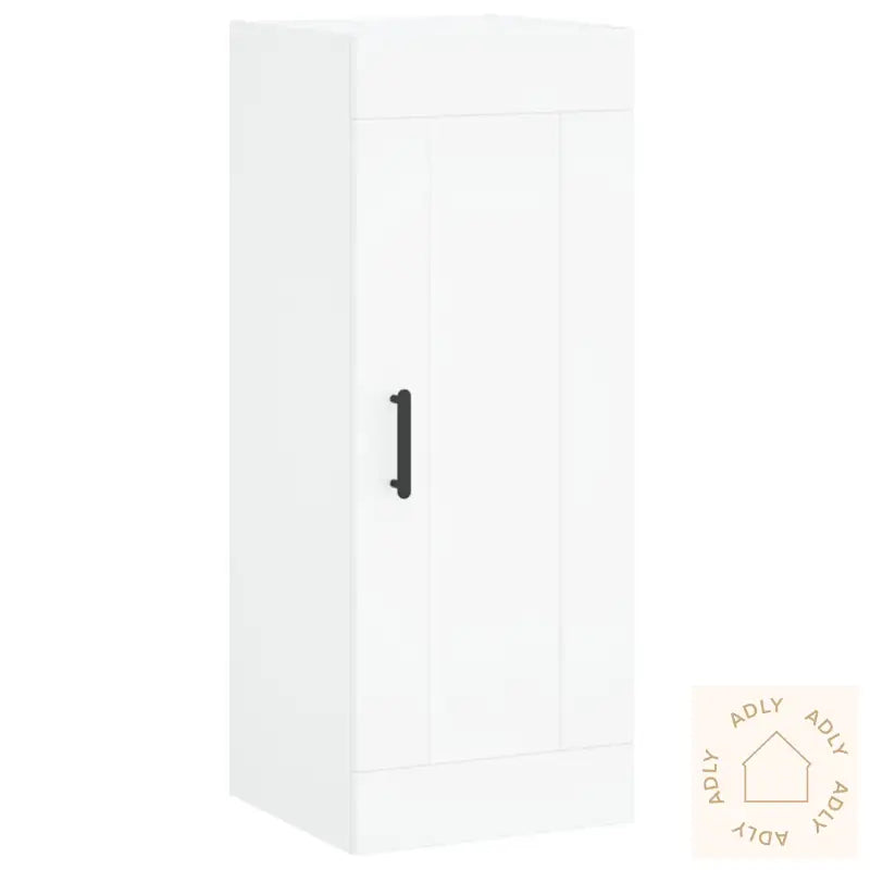Veggmontert Skap Hvit 34,5X34X90 Cm Konstruert Tre