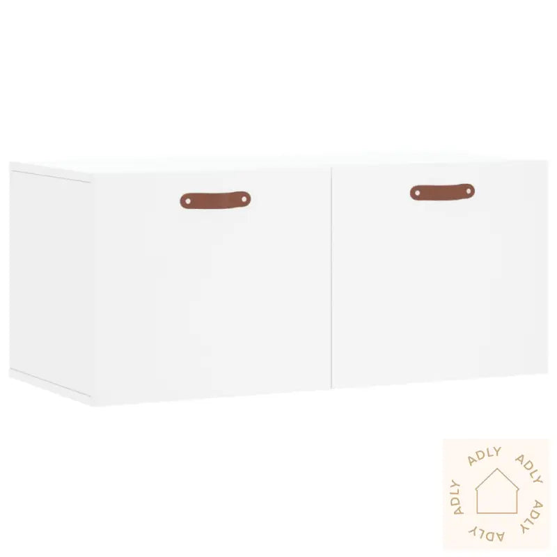 Veggskap Hvit 80X36,5X35 Cm Konstruert Tre