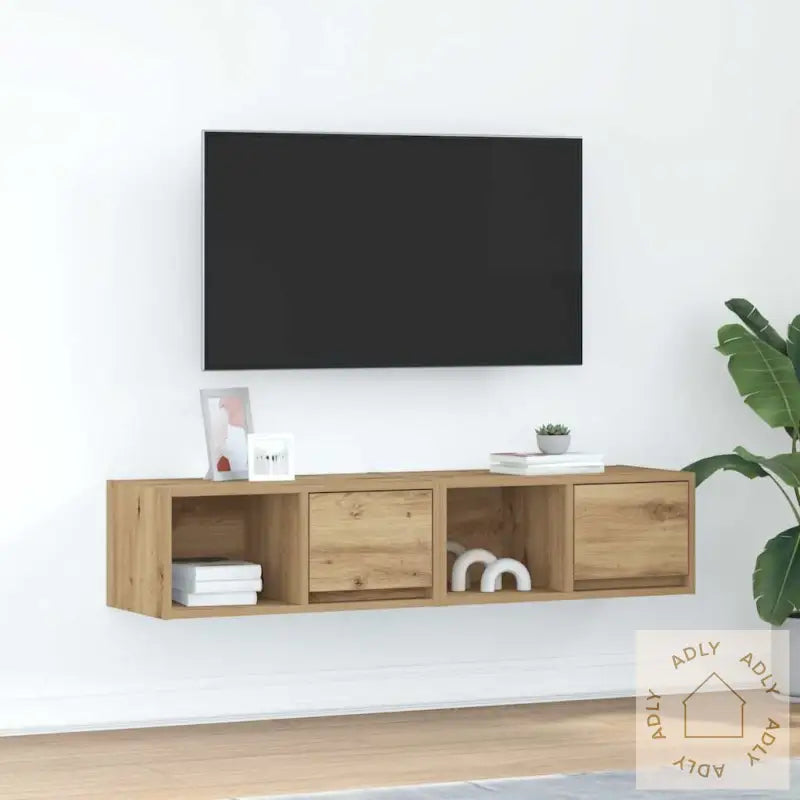 Tv-Benker 2 Stk Artisan Eik 60X31X25,5 Cm Konstruert Tre