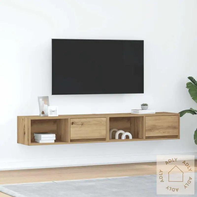 Tv-Benker 2 Stk Artisan Eik 80X31X25,5 Cm Konstruert Tre
