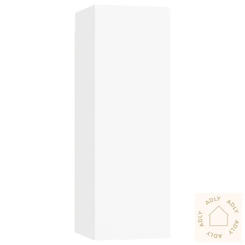 Tv-Benk Hvit 30,5X30X90 Cm Sponplate