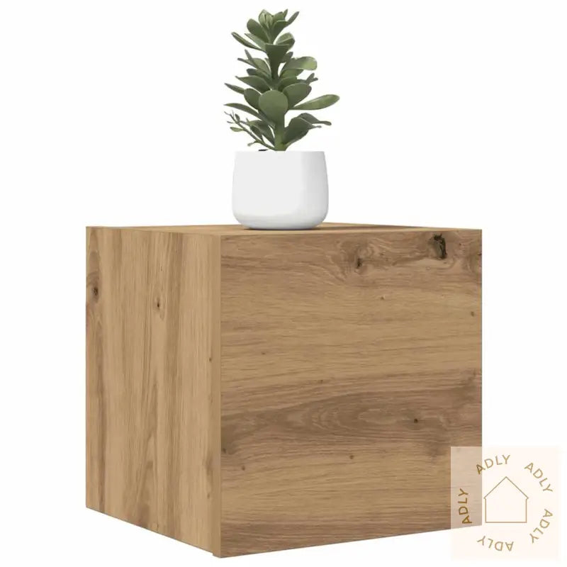Vegghengte Tv-Benker 2 Stk Artisan Eik 30,5X30X30 Cm