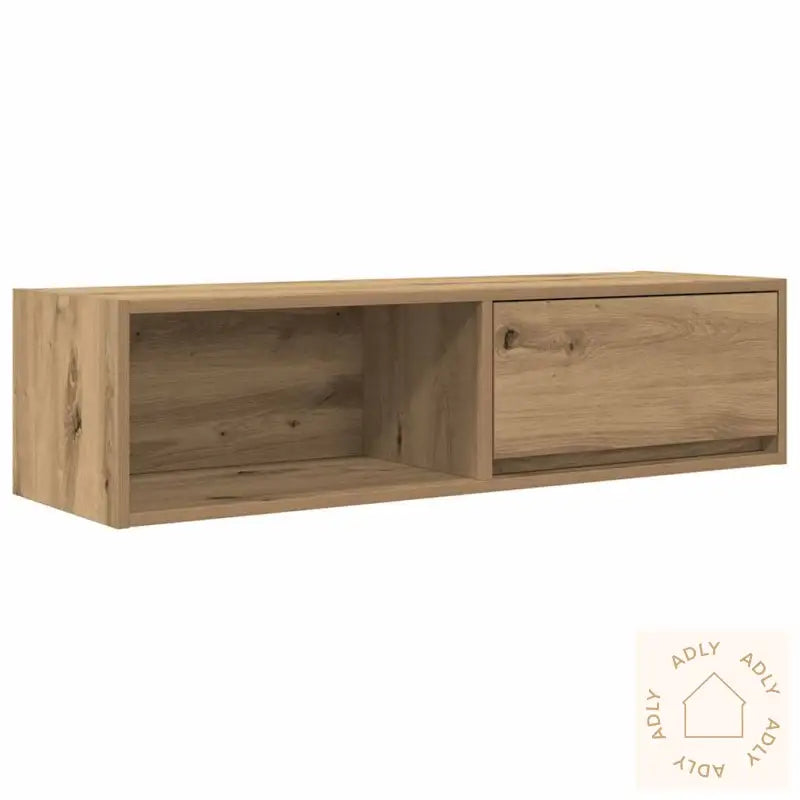 Tv-Benk Artisan Eik 100X31X25,5 Cm Konstruert Tre