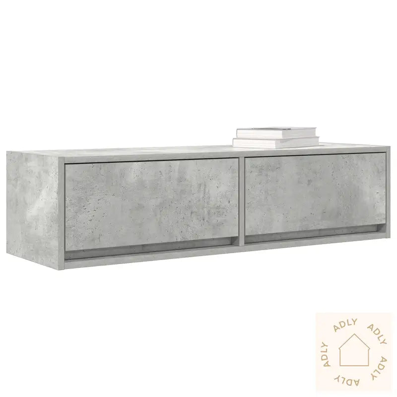 Tv-Skap Betonggrå 100X31X25,5 Cm Konstruert Tre