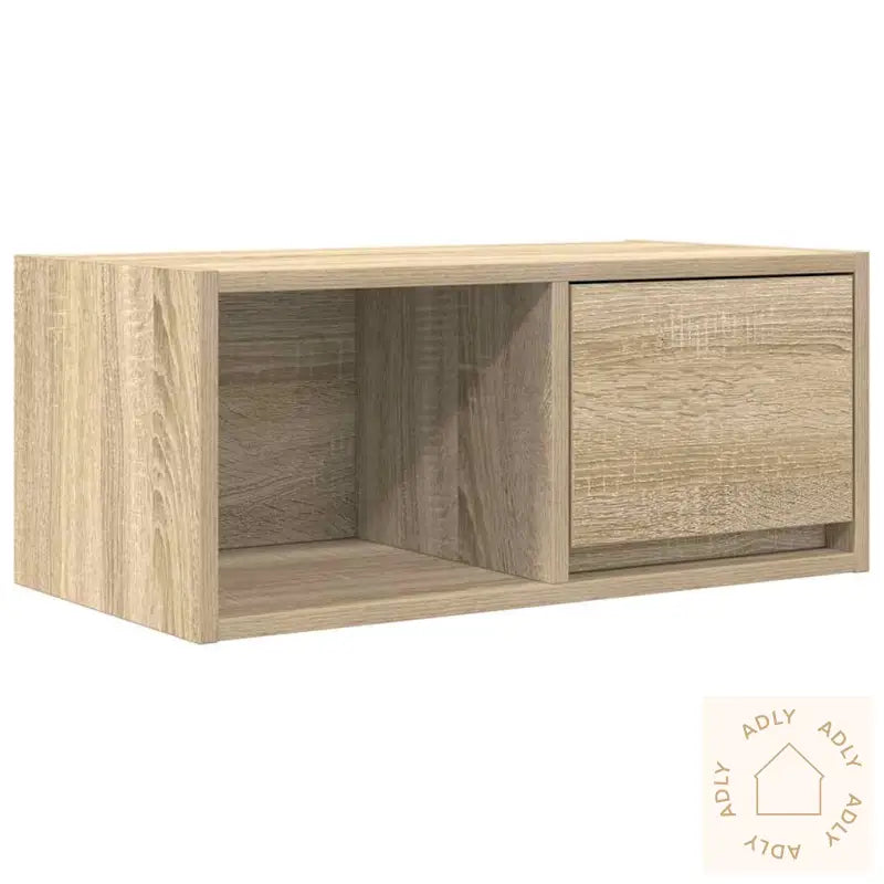 Tv-Benk Sonoma Eik 60X31X25,5 Cm Konstruert Tre