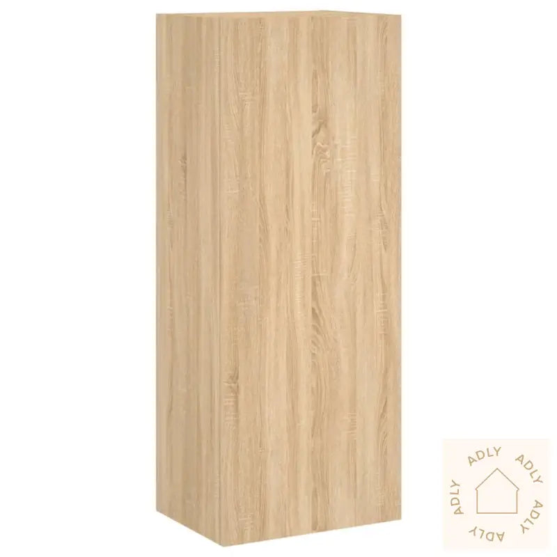 Vegghengt Tv-Benk Sonoma Eik 40,5X30X102 Cm Konstruert Tre