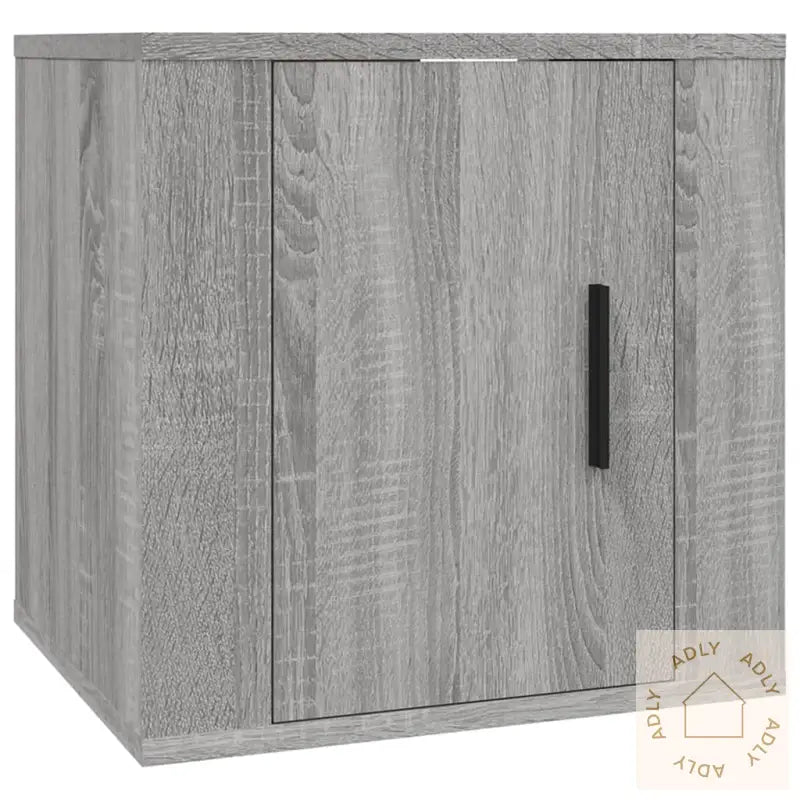 Vegghengt Tv-Benk Grå Sonoma 40X34,5X40 Cm