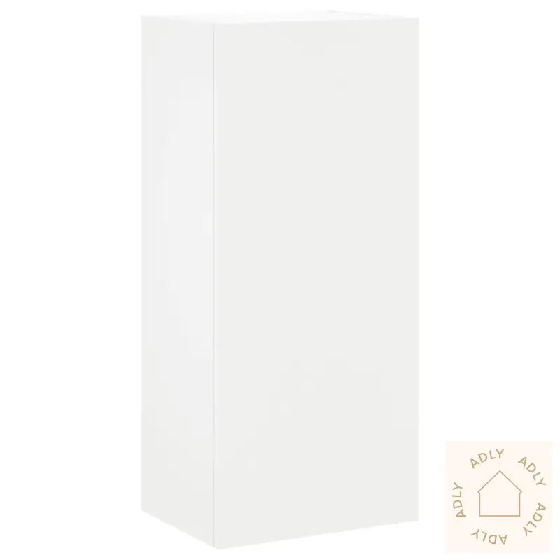 Vegghengt Tv-Benk Hvit 40,5X30X90 Cm Konstruert Tre