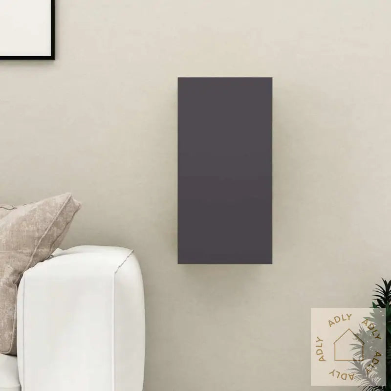 Tv-Benk Grå 30,5X30X60 Cm Sponplate