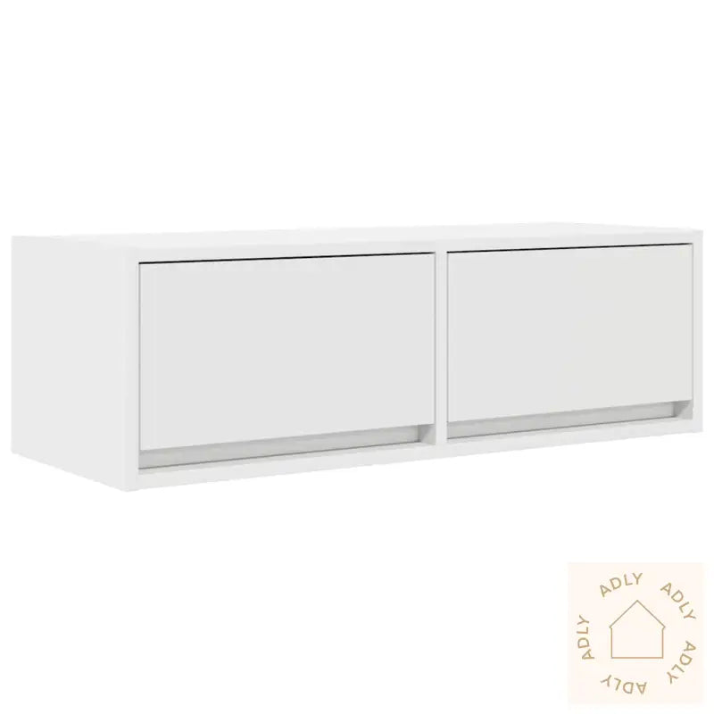 Tv-Benk Hvit 80X31X25,5 Cm Konstruert Tre