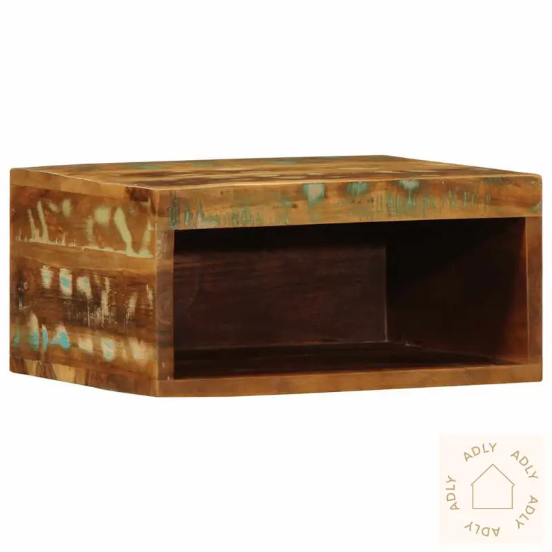 Veggmontert Tv-Benk 40X30X19 Cm Gjenvunnet Heltre