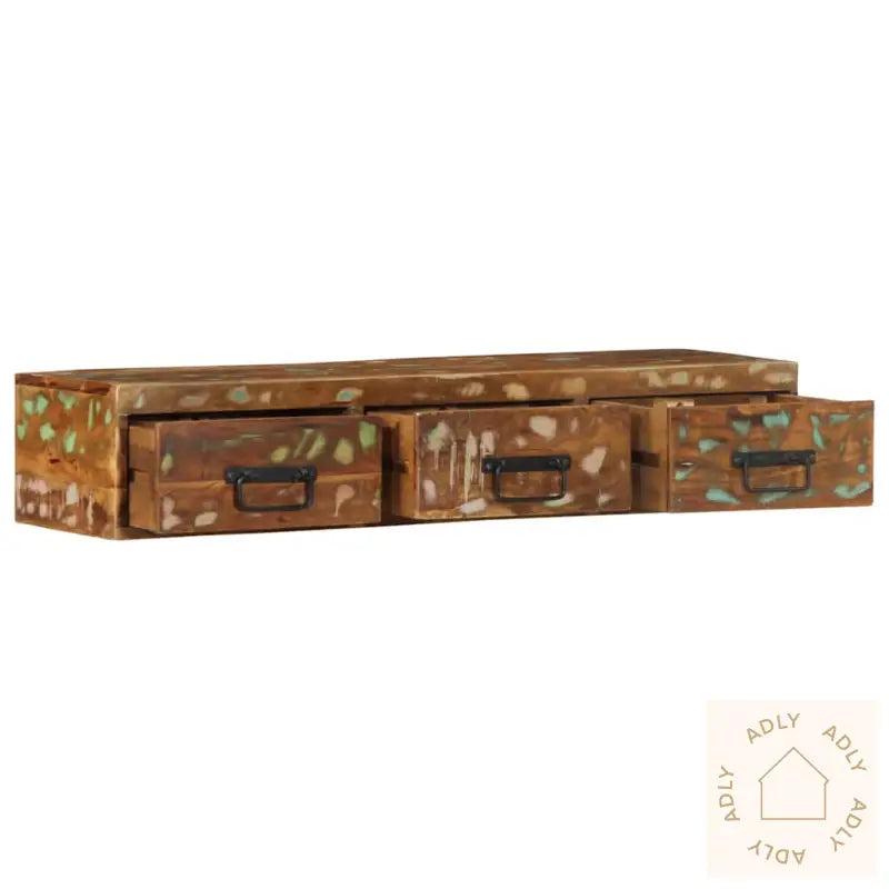 Veggmontert Tv-Benk 100X30X19 Cm Gjenvunnet Heltre