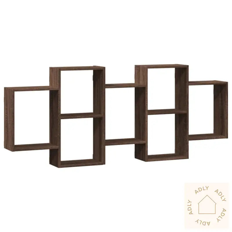 Vegghylle Brun Eik 159X18X65 Cm Konstruert Tre