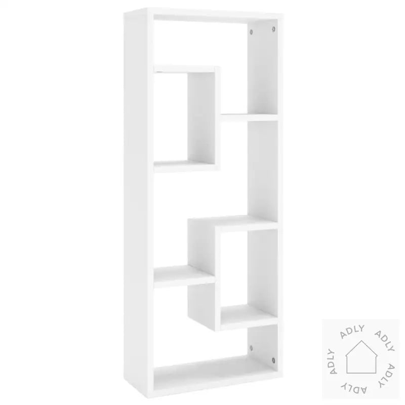 Vegghylle Hvit 36X16X90 Cm Konstruert Tre