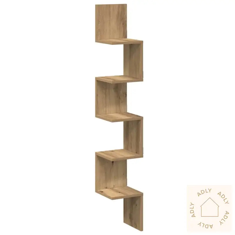 Veggmontert Hylle Artisan Eik 20X20X127,5 Cm Konstruert Tre