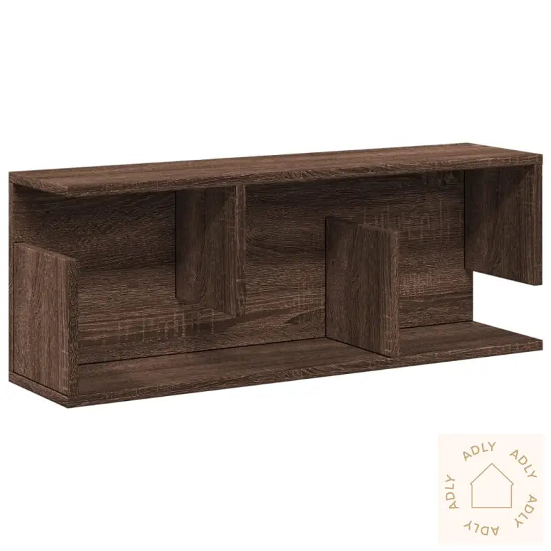 Veggskap 80X20X30 Cm Brun Eik Konstruert Tre