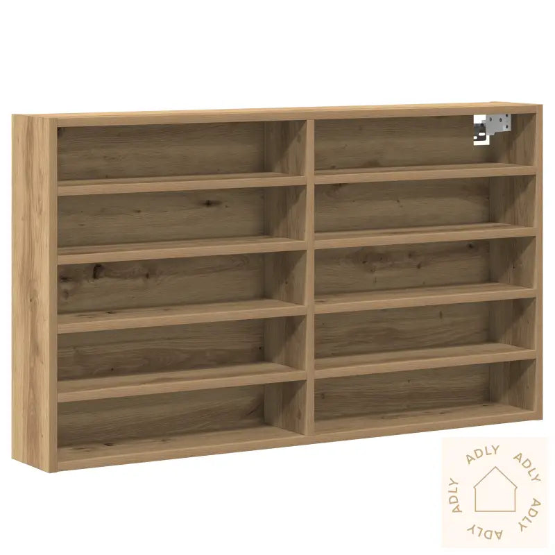 Vitrine Cabinet Artisan Eik 100X15X58 Cm Konstruert Tre