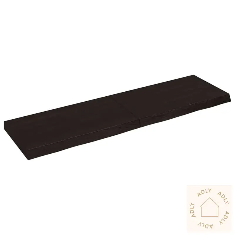 Vegghylle Mørkebrun 140X40X(2-6) Cm Behandlet Heltre Eik