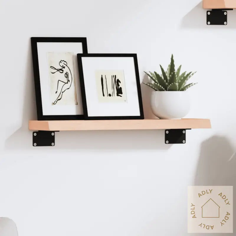 Vegghylle 40X10X2 Cm Ubehandlet Heltre Eik