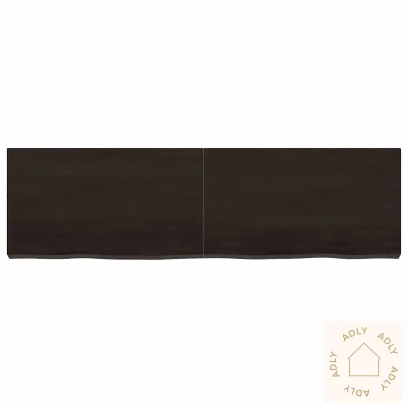 Vegghylle Mørkebrun 140X40X(2-6) Cm Behandlet Heltre Eik