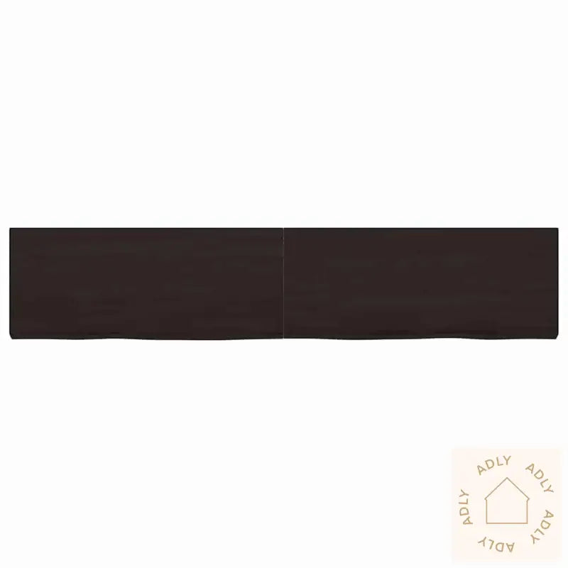 Vegghylle Mørkebrun 200X40X(2-6) Cm Behandlet Heltre Eik
