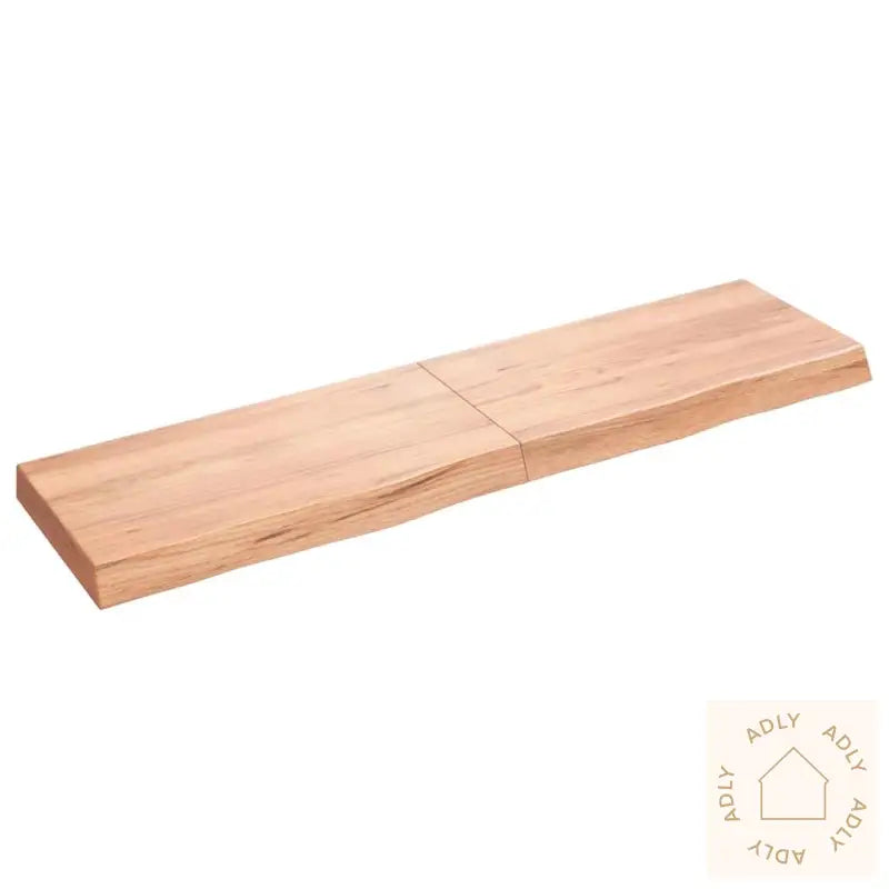 Vegghylle Lysebrun 120X30X(2-6) Cm Behandlet Heltre Eik