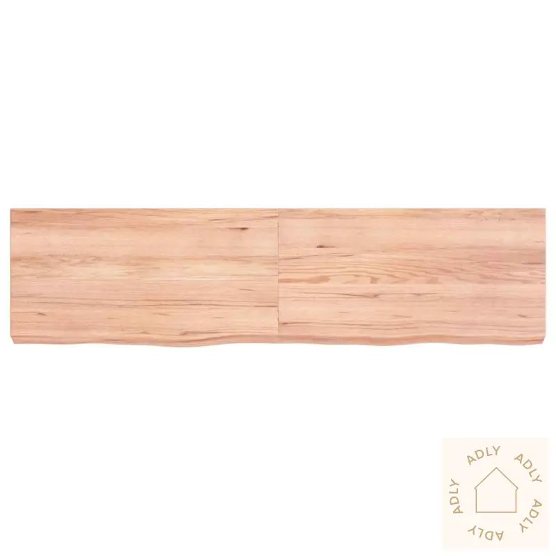 Vegghylle Lysebrun 120X30X(2-6) Cm Behandlet Heltre Eik