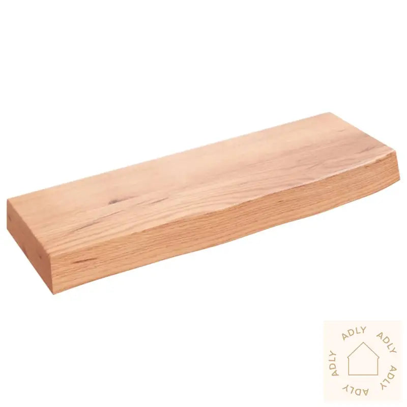 Vegghylle Lysebrun 60X20X6 Cm Behandlet Heltre Eik
