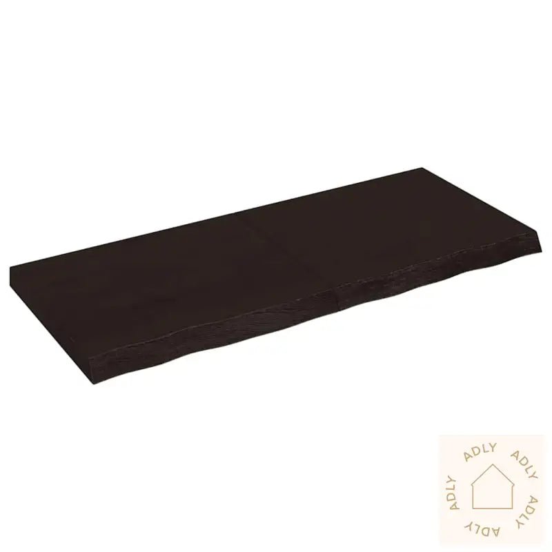 Vegghylle Mørkebrun 120X50X(2-6) Cm Behandlet Heltre Eik