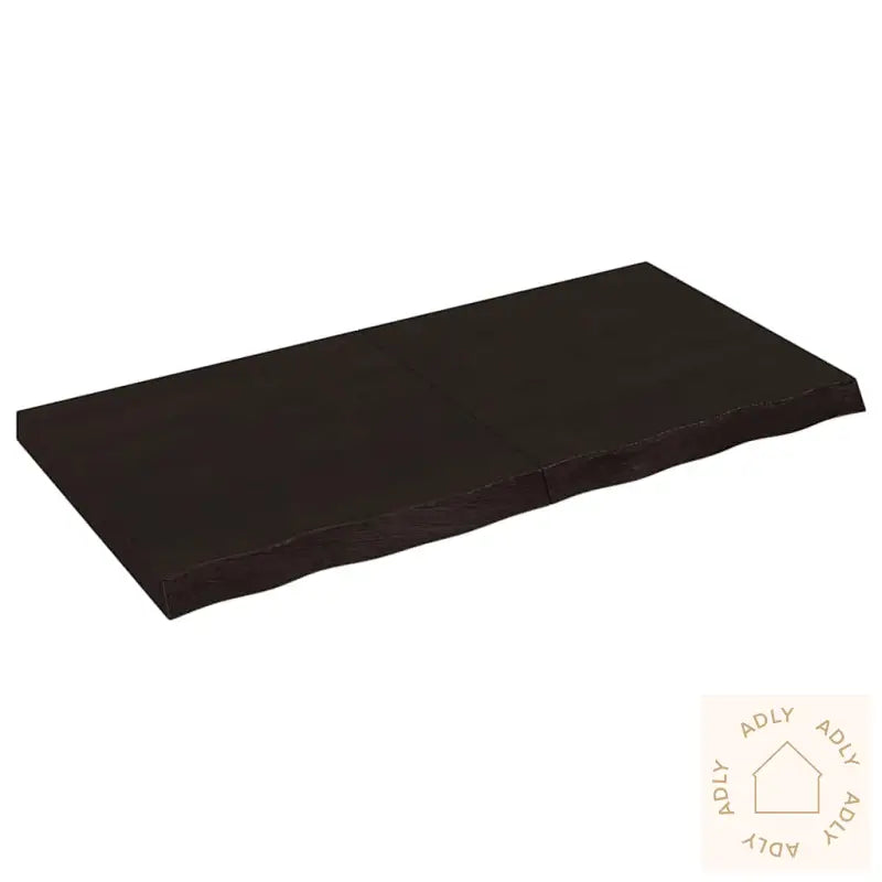 Vegghylle Mørkebrun 120X60X(2-6) Cm Behandlet Heltre Eik