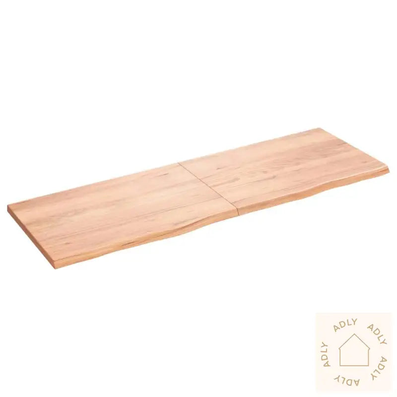 Vegghylle Lysebrun 100X60X(2-4) Cm Behandlet Heltre Eik