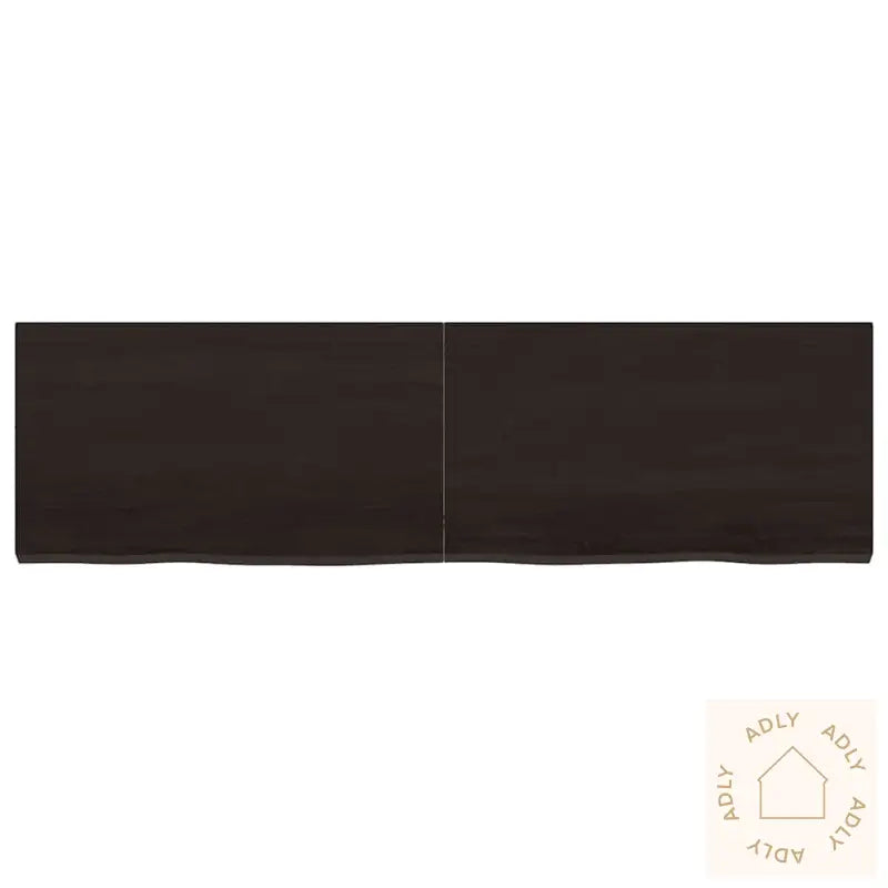 Vegghylle Mørkebrun 140X40X(2-4) Cm Behandlet Heltre Eik