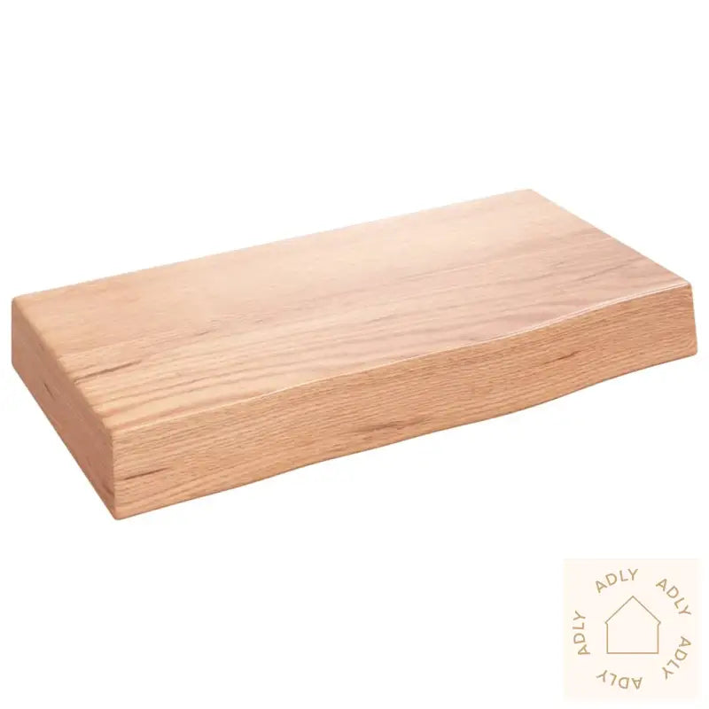 Vegghylle Lysebrun 40X20X6 Cm Behandlet Heltre Eik