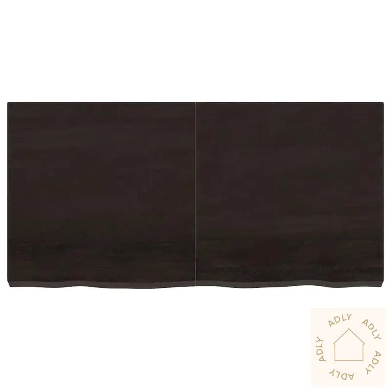 Vegghylle Mørkebrun 120X60X(2-6) Cm Behandlet Heltre Eik