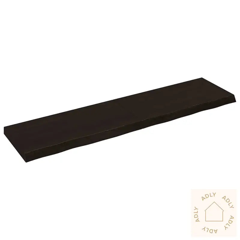 Vegghylle Mørkebrun 160X40X(2-6) Cm Behandlet Heltre Eik