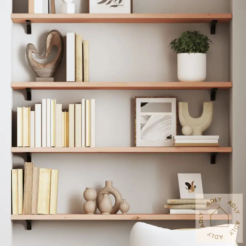 Vegghylle 100X20X2 Cm Ubehandlet Heltre Eik