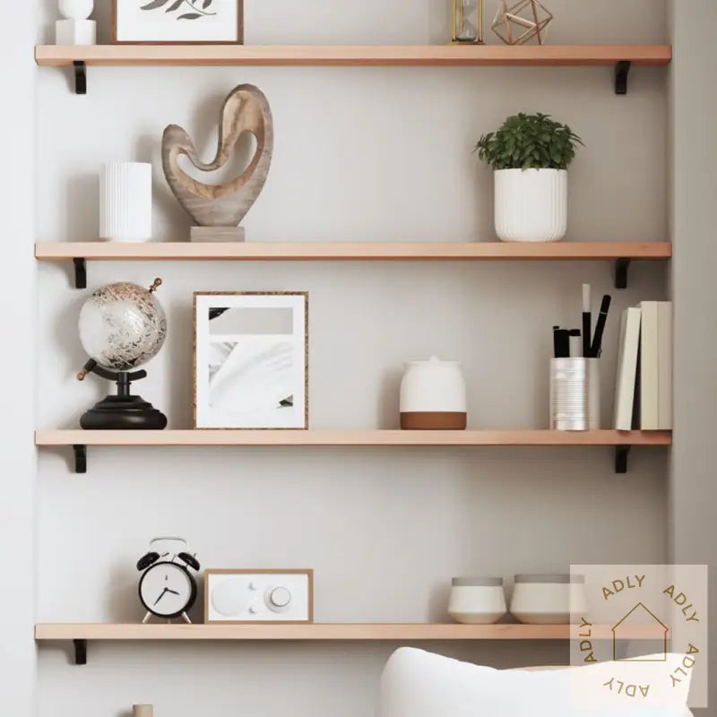 Vegghylle 80X10X2 Cm Ubehandlet Heltre Eik