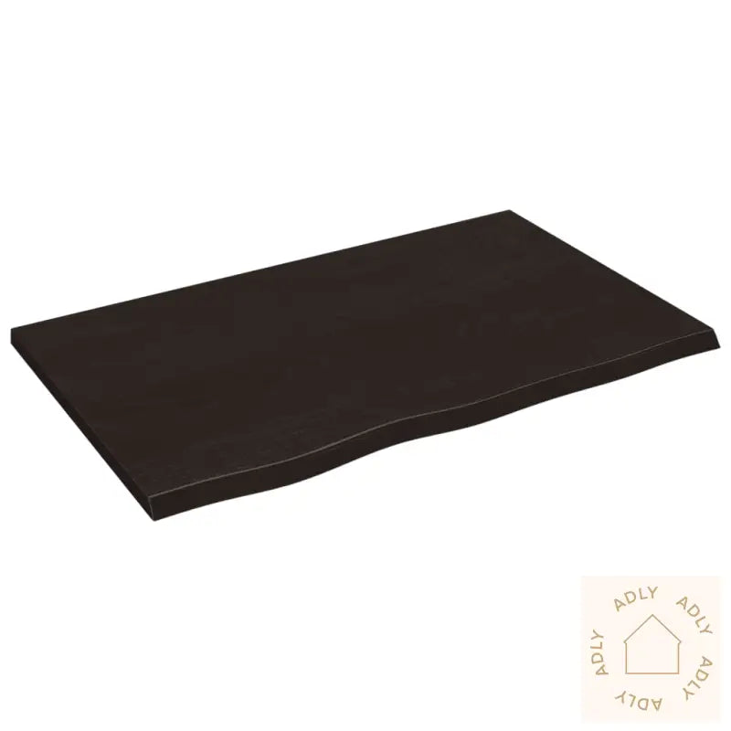 Vegghylle Mørkebrun 80X50X2 Cm Behandlet Heltre Eik