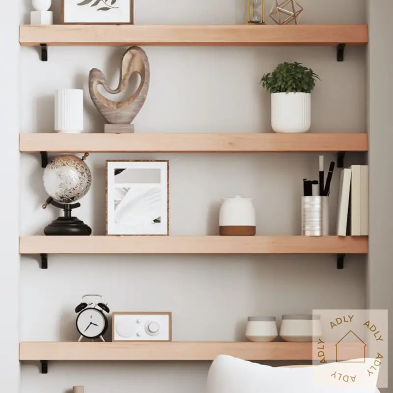 Vegghylle 100X10X6 Cm Ubehandlet Heltre Eik