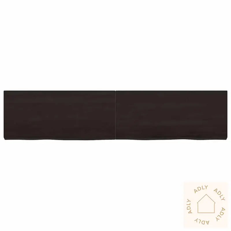 Vegghylle Mørkebrun 180X40X(2-6) Cm Behandlet Heltre Eik