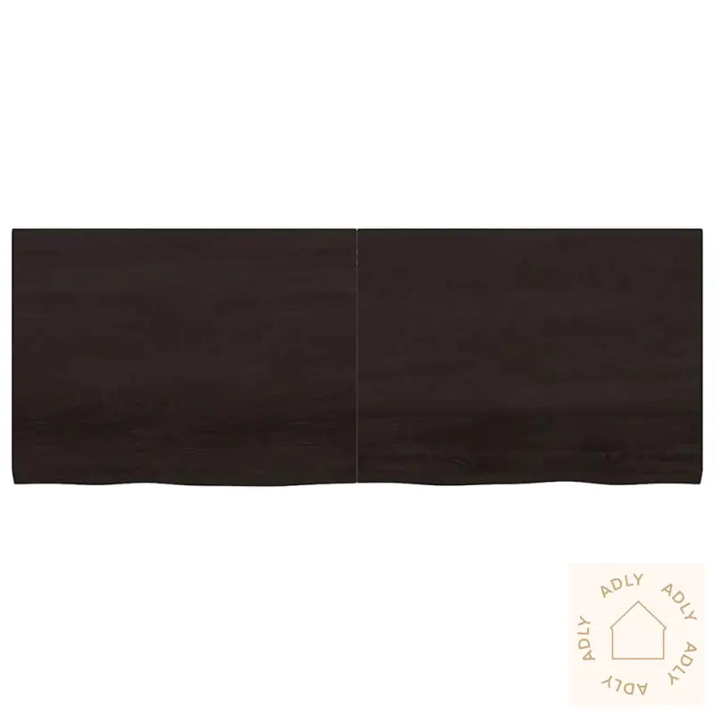 Vegghylle Mørkebrun 160X60X(2-4) Cm Behandlet Heltre Eik